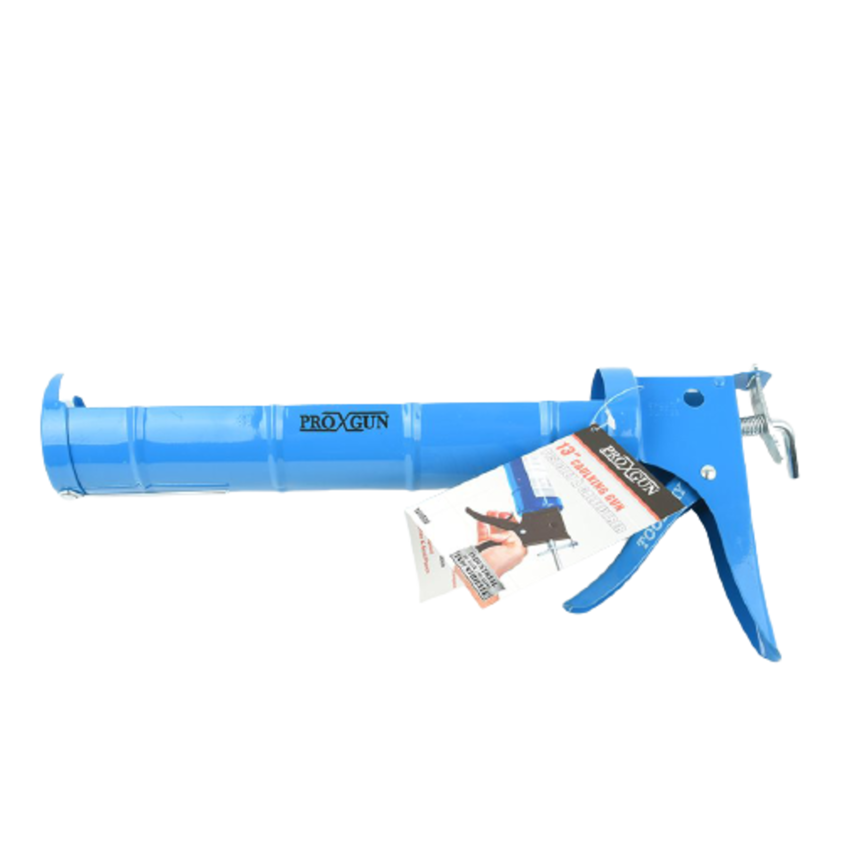 CRADLE-STYLE CAULKING GUN WITH AUTO FLOW STOP 13" BLUE