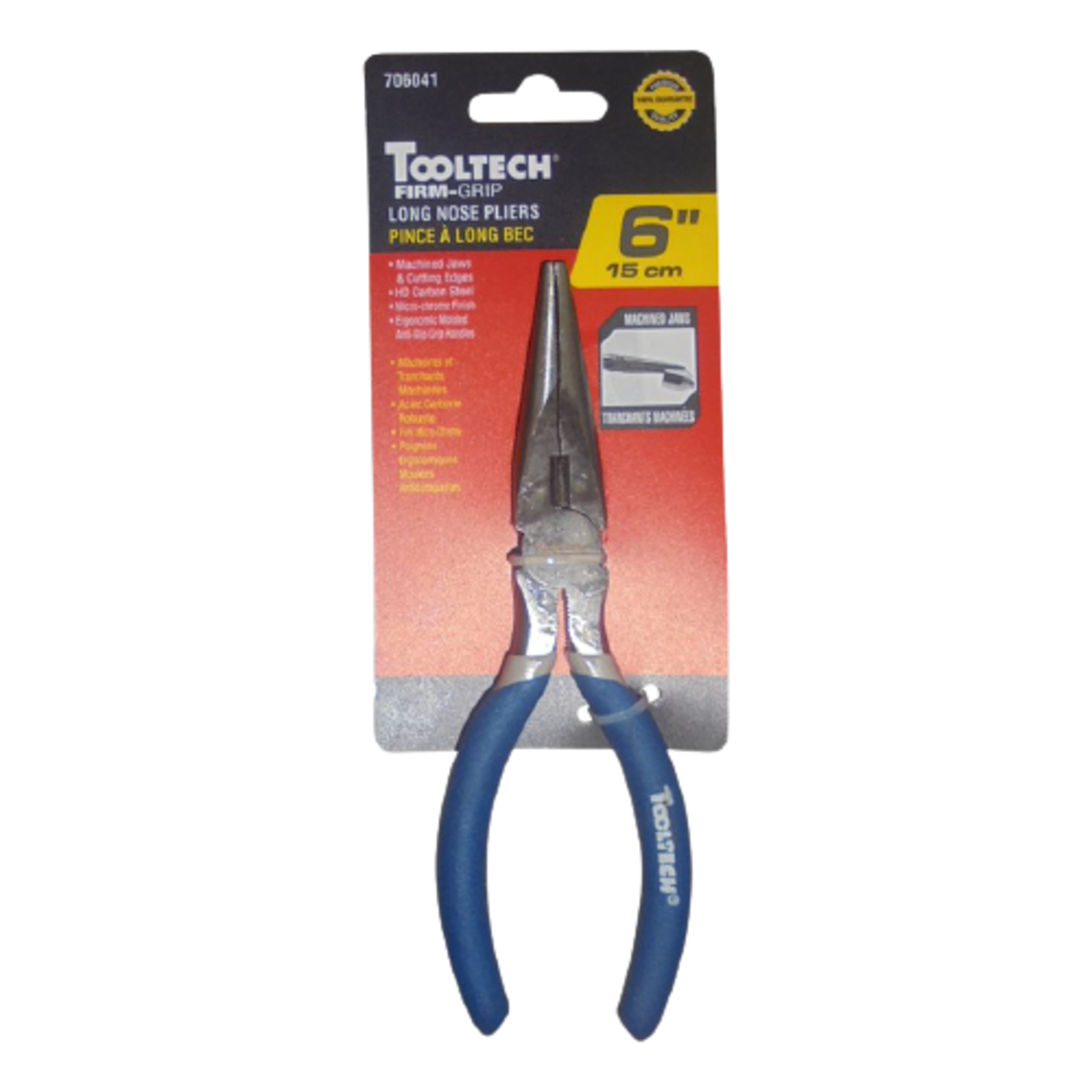 TOOL TECH LONG NOSE PLIERS 6IN