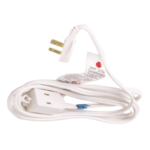 EXT CORD 4M SPT-2 16/2 3-OUTLET INDOOR ATP 104M WHITE
