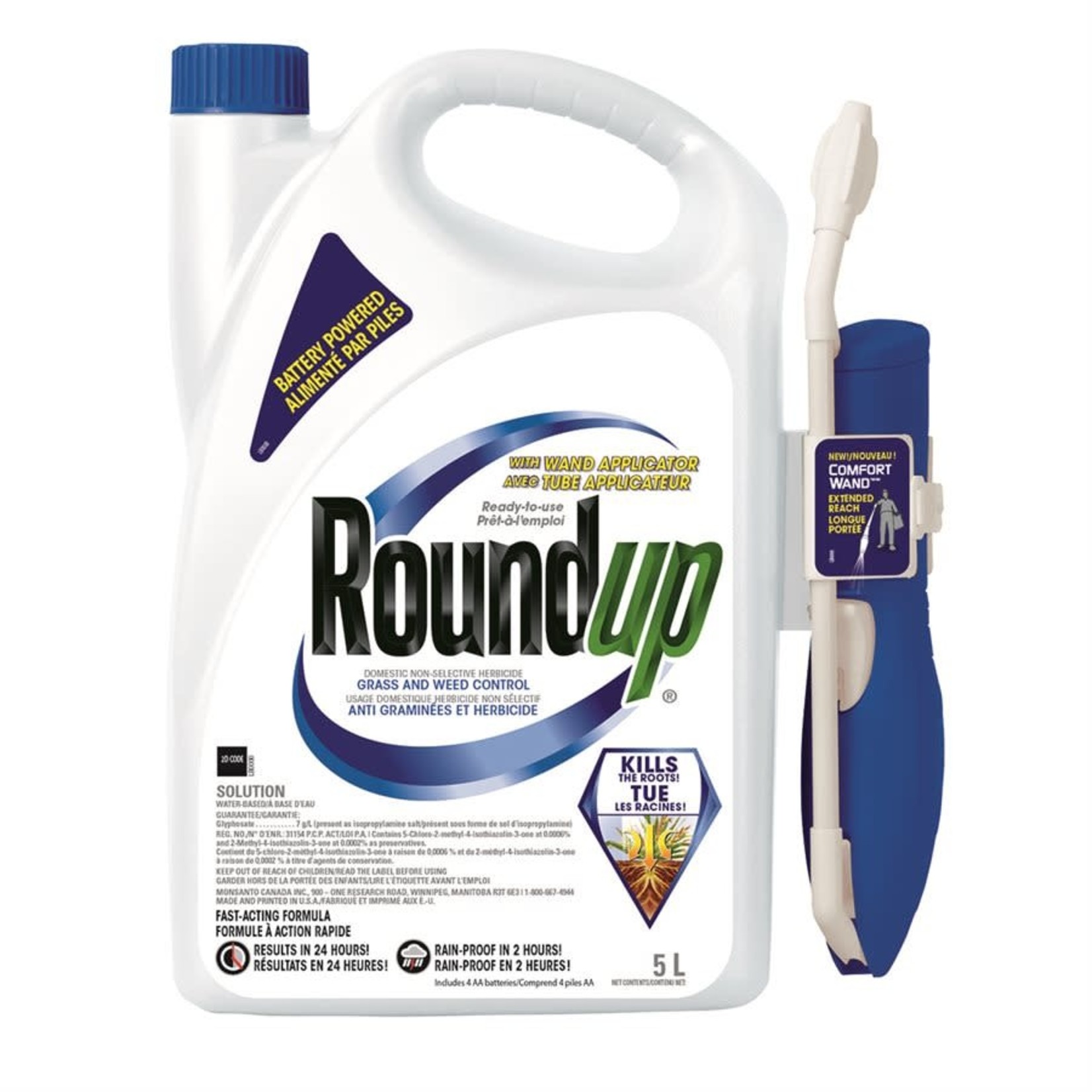 ROUNDUP NON SELECTIVE HERBICIDE RTU WITH WAND APPLICATOR 4L
