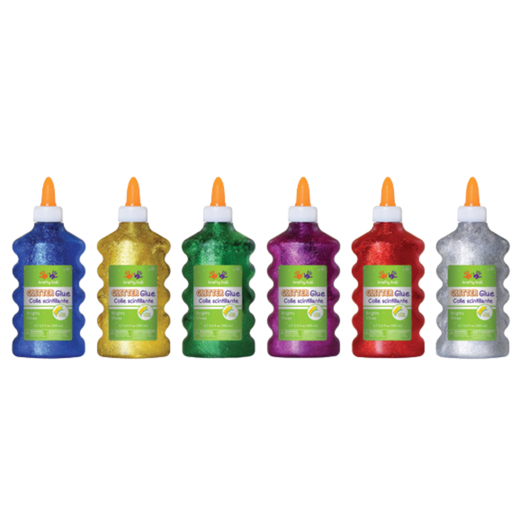 TWINKLE TOWN 200ML GLITTER GLUE BOTTLE A) BRIGHTS 1 PER COLOR