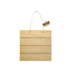 SLAT-WALL HANGER PLAQUE WITH ROPE -  A) SQUARE