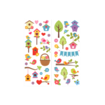 PAPER CRAFT STICKER: 2-STICKER THEMED SET  D) SPRING FLING