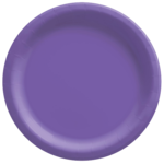 8 1/2IN ROUND PAPER PLATES - NEW PURPLE