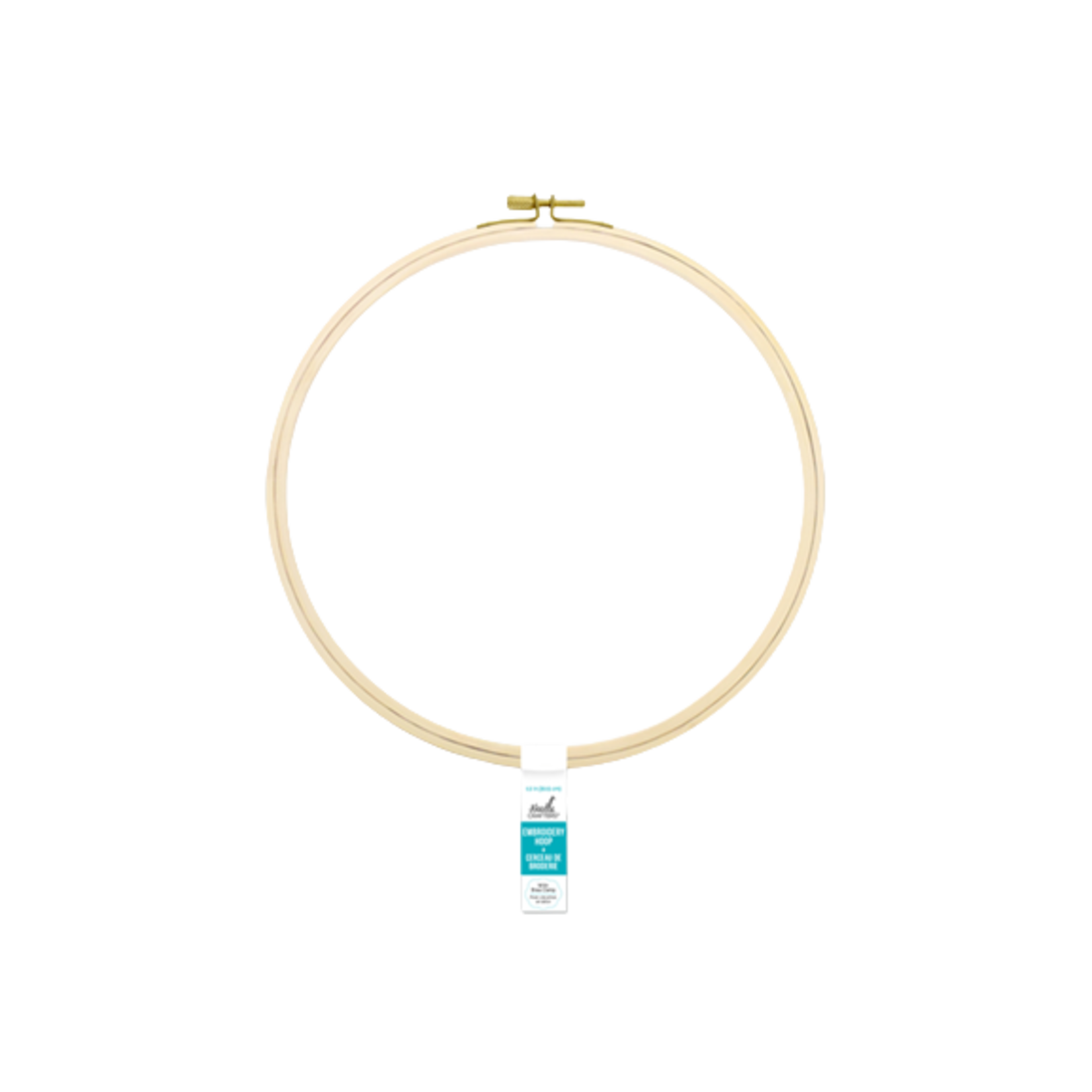 12IN EMBROIDERY HOOP WITH BRASS CLAMP