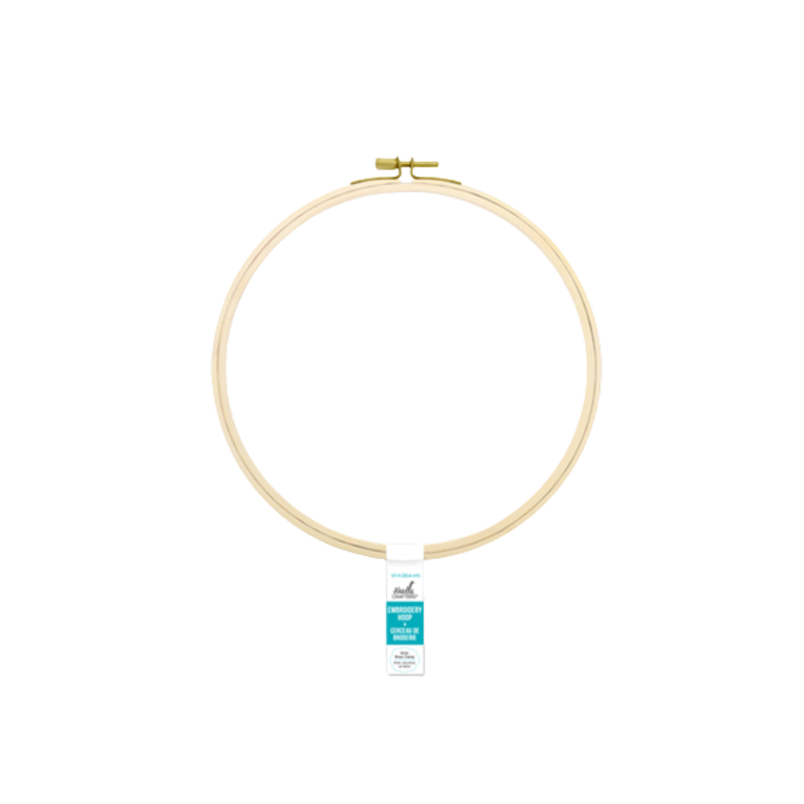 8IN EMBROIDERY HOOP WITH BRASS CLAMP