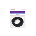 JEWELRY/CRAFT CORD: 1MM X 10YDS WAXED CORD ROUND A) BLACK