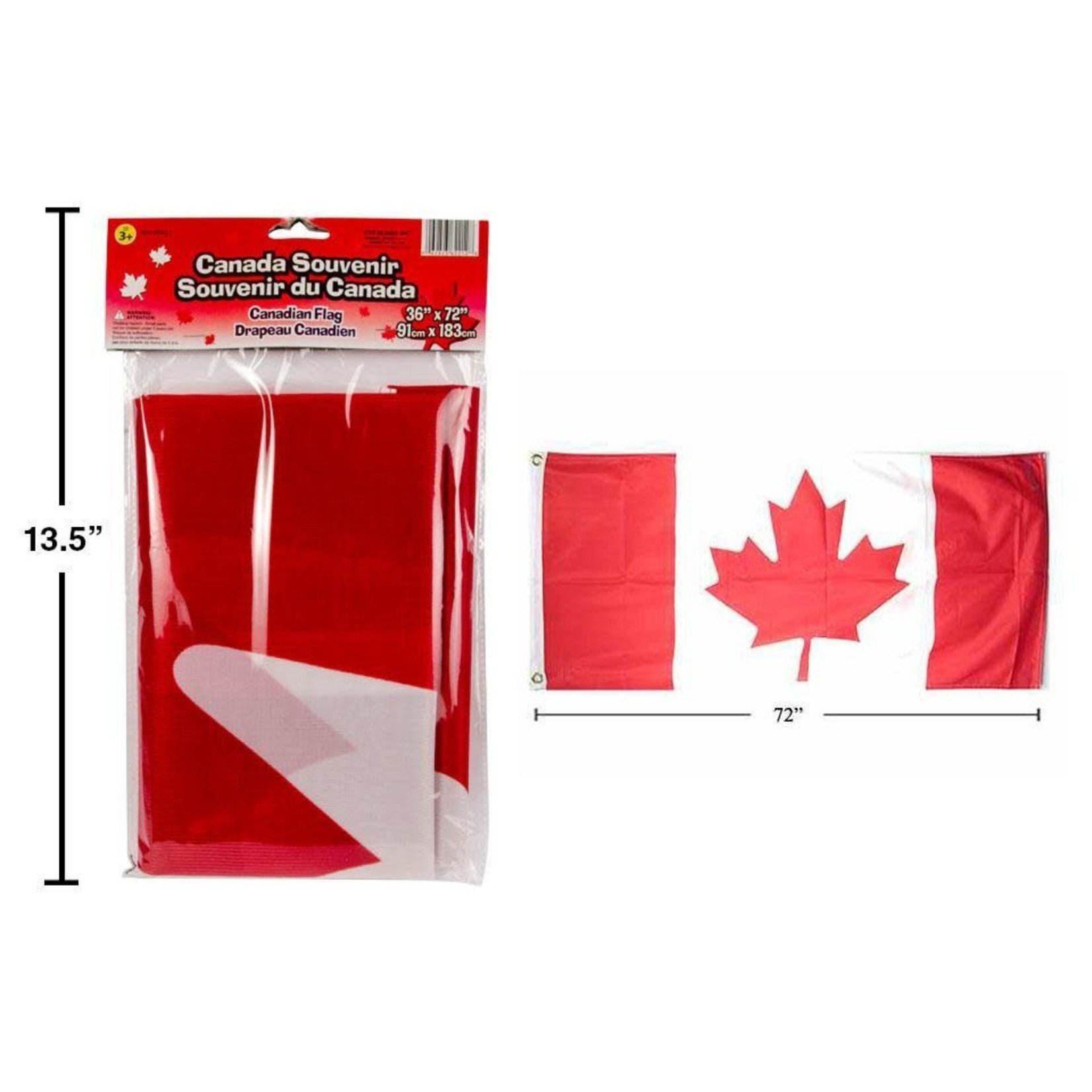 CANADA FLAG 3' X 6' POLYESTER