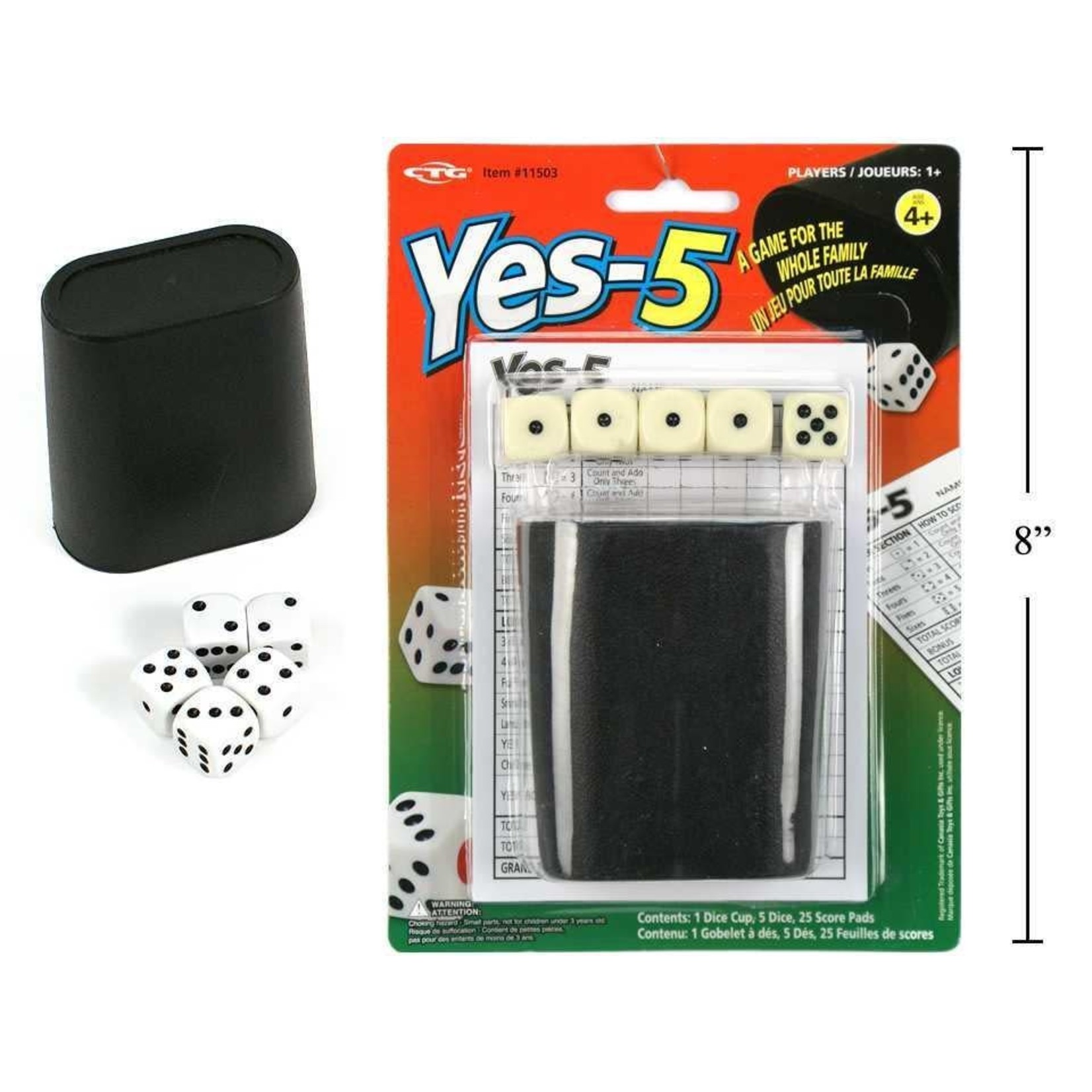 YES - 5 DICE GAME SET