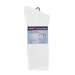 MENS SOCKS, WHITE - 2PK