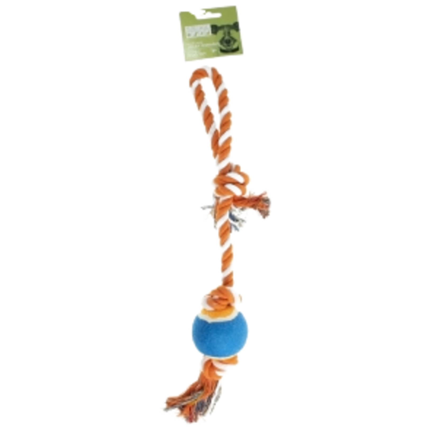 ROPE TOY WITH BALL 17IN
