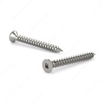 RELIABLE STAINLESS STEEL METAL SCREW, FLAT HEAD, #10 2-1/2IN, 2PK BLISTER