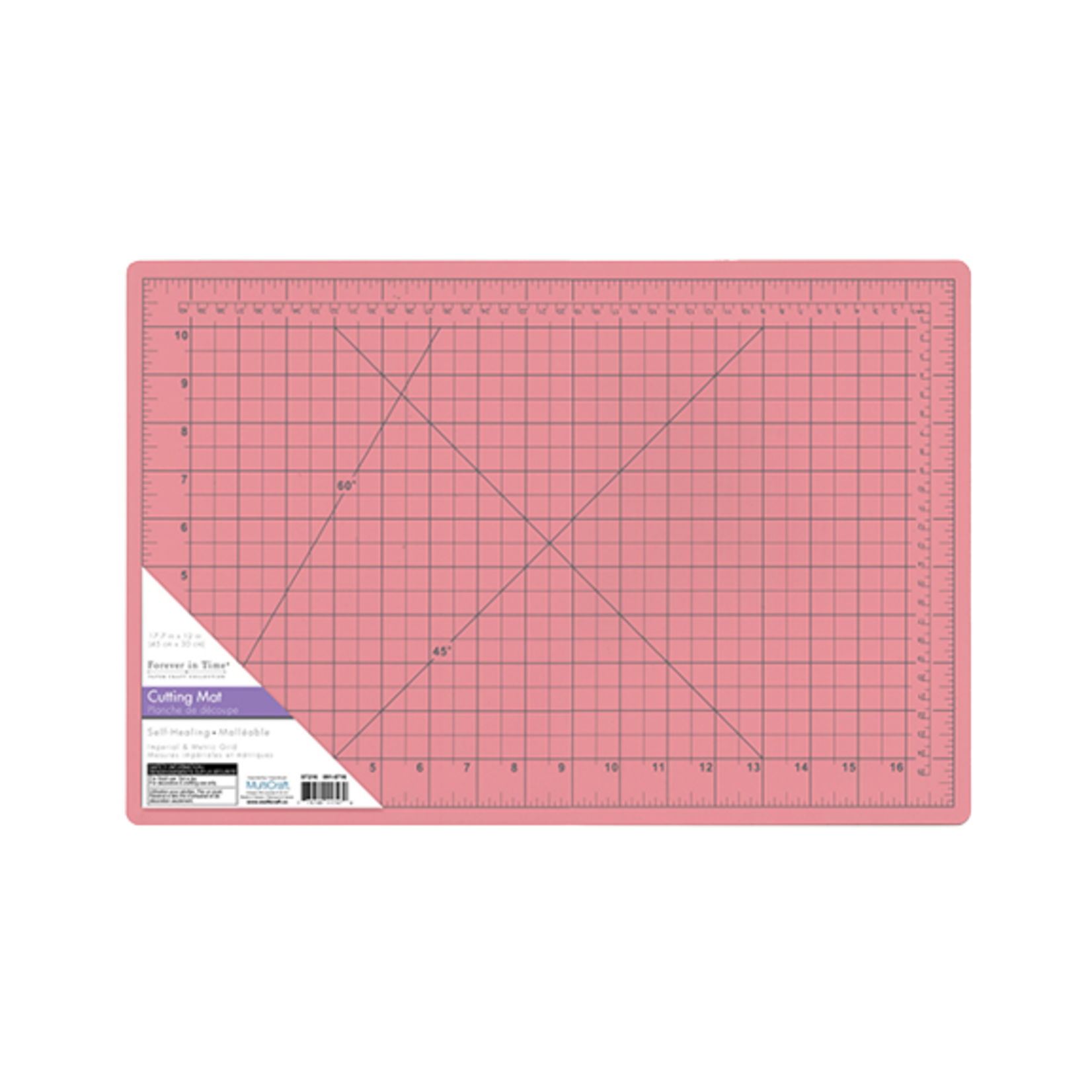 12IN X 17.75IN SELF-HEALING CUTTING MAT WITH GRIDS