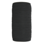 UNIQUE BRAIDED ELASTIC 3MM X 320 M  ROLL - BLACK - PER METER