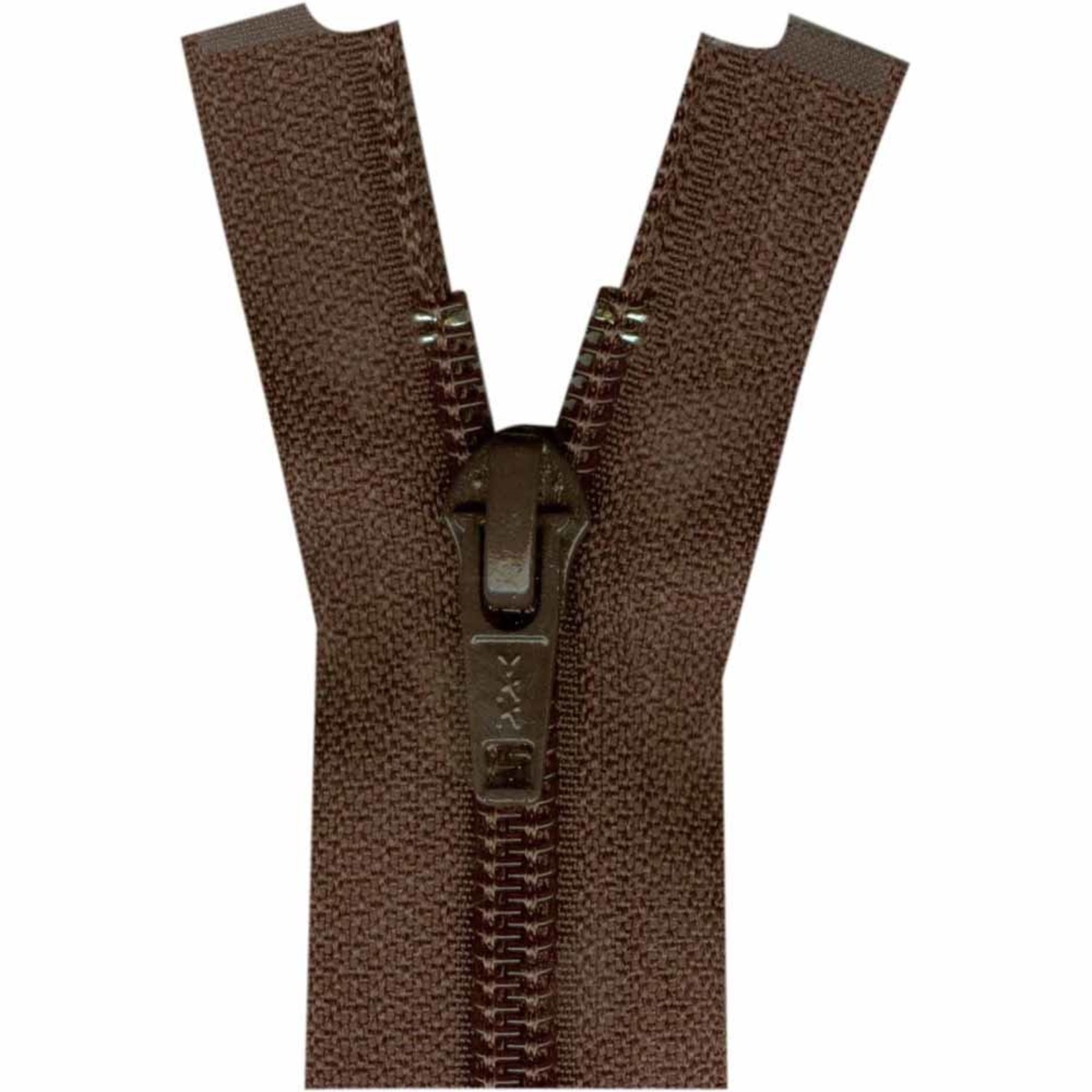 23CM SEPARATING ZIPPER - BROWN