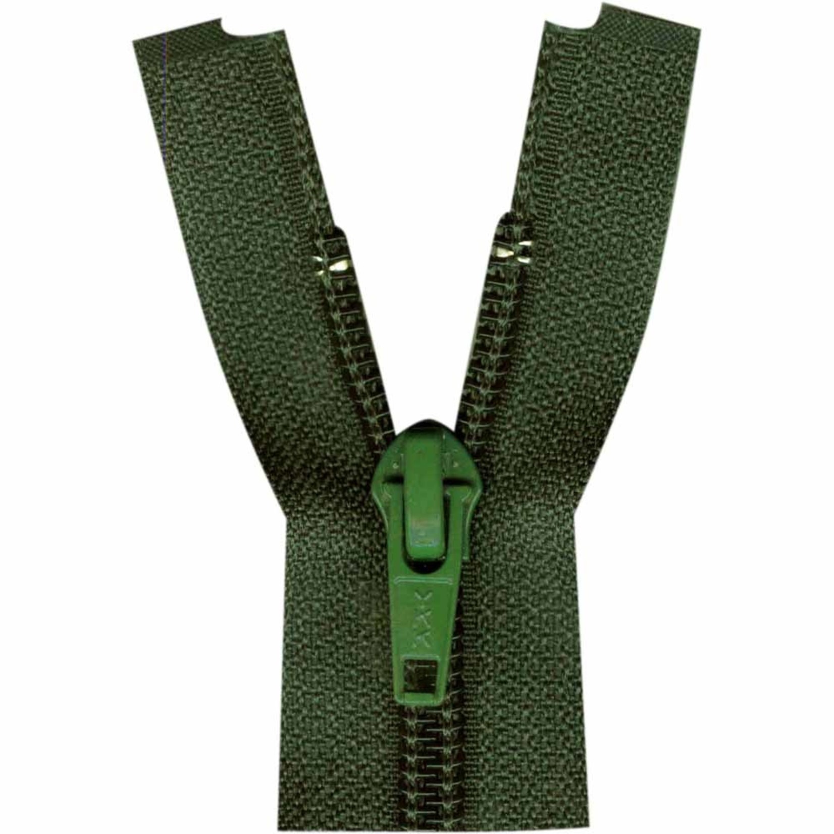 23 CM SEPARATING ZIPPER - GREEN