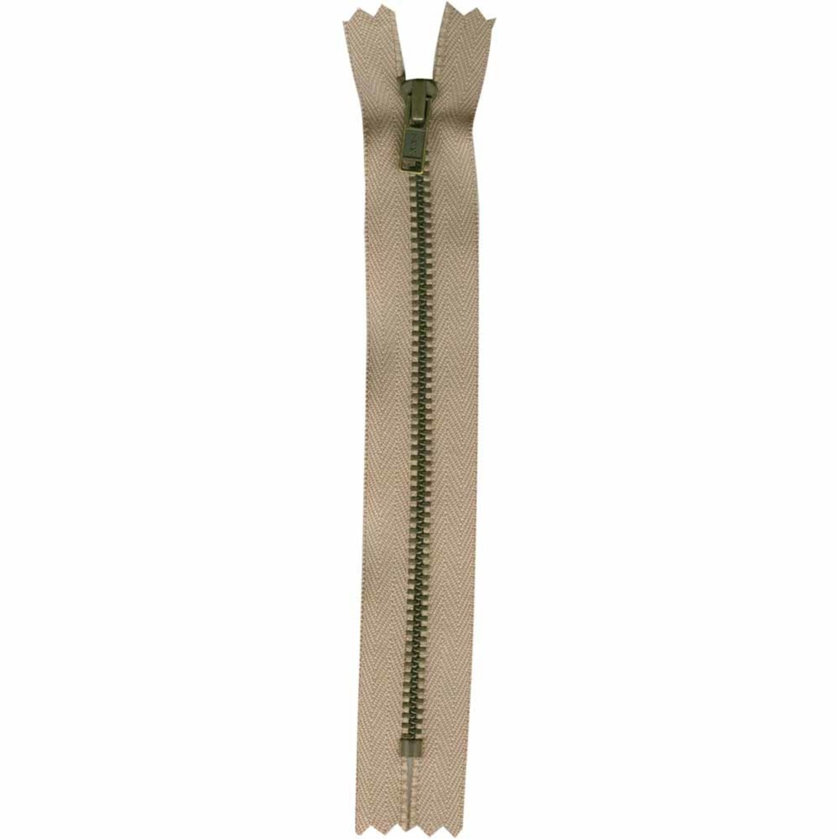 15CM CLOSED END ZIPPER - BEIGE