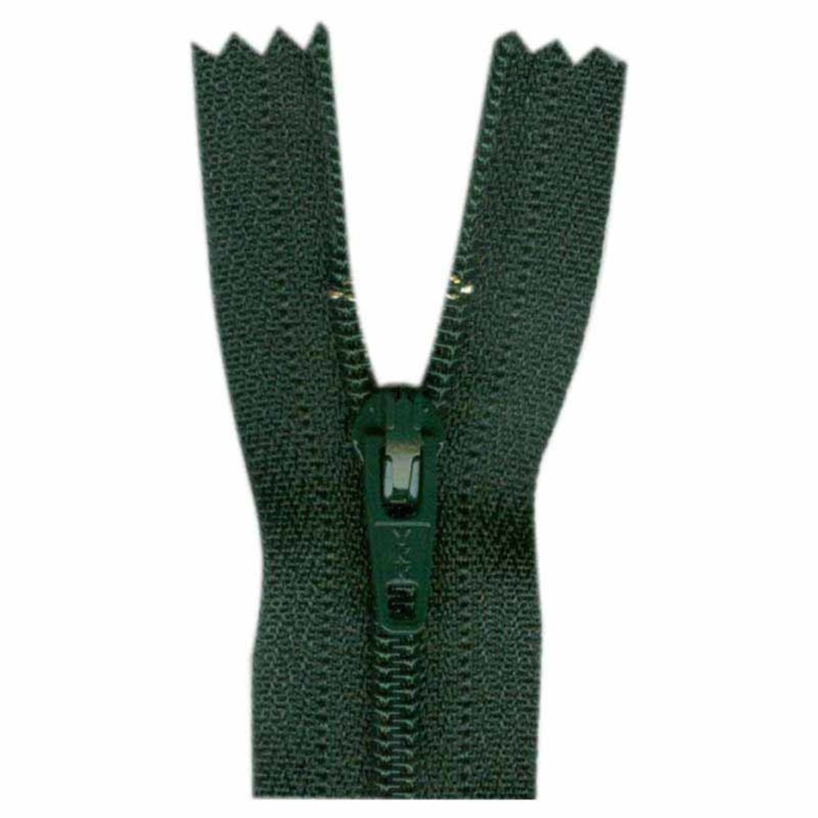 23CM CLOSED END ZIPPER - GREEN