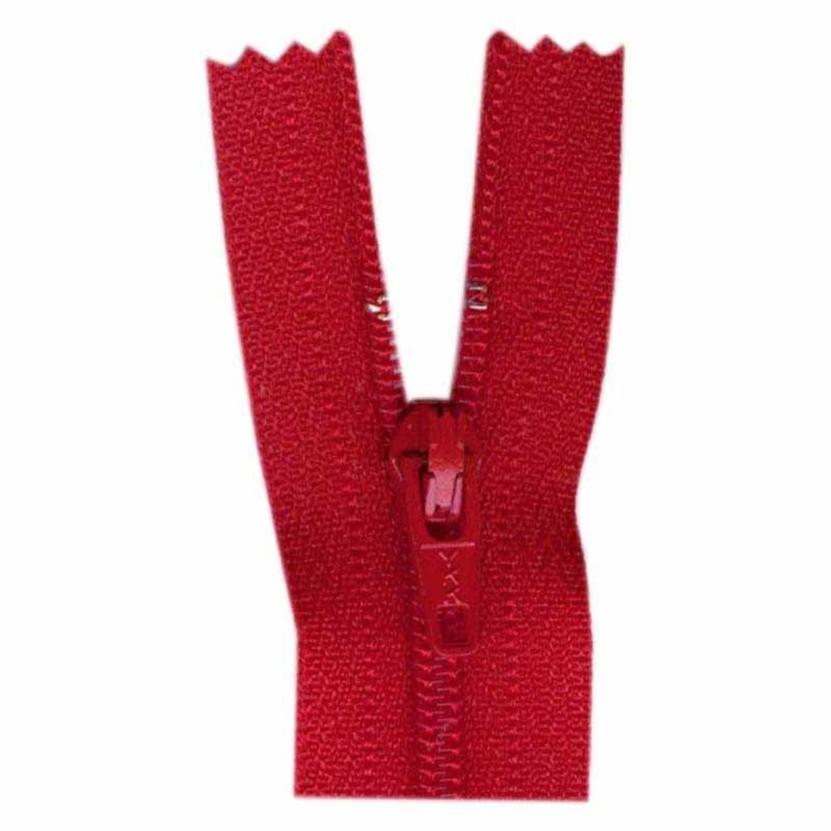 20CM CLOSED END ZIPPER - RED