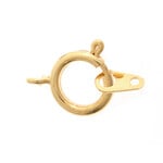 SPRING RING CLASP - GOLD - 7MM - 10 PK