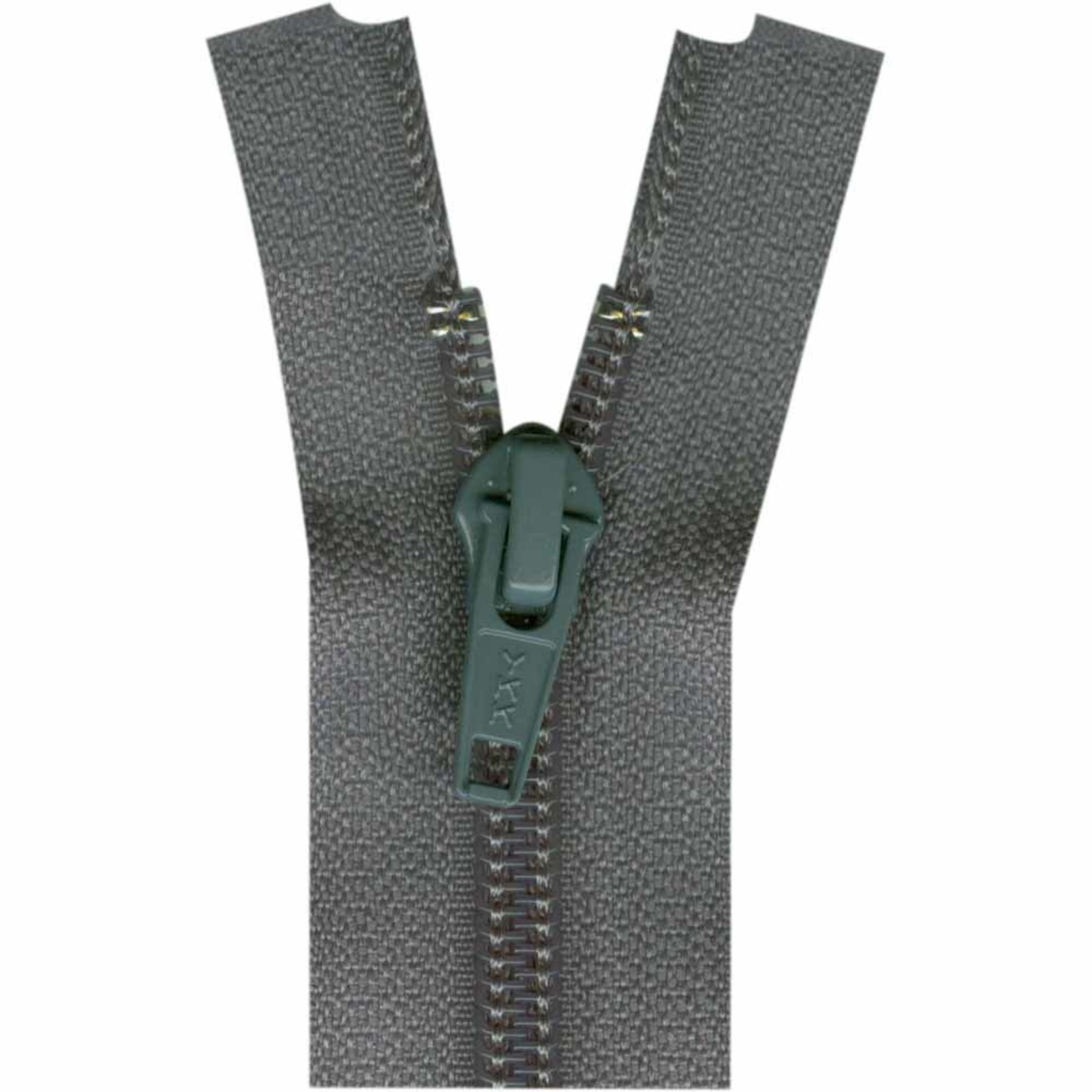 23CM SEPARATING ZIPPER - GREY