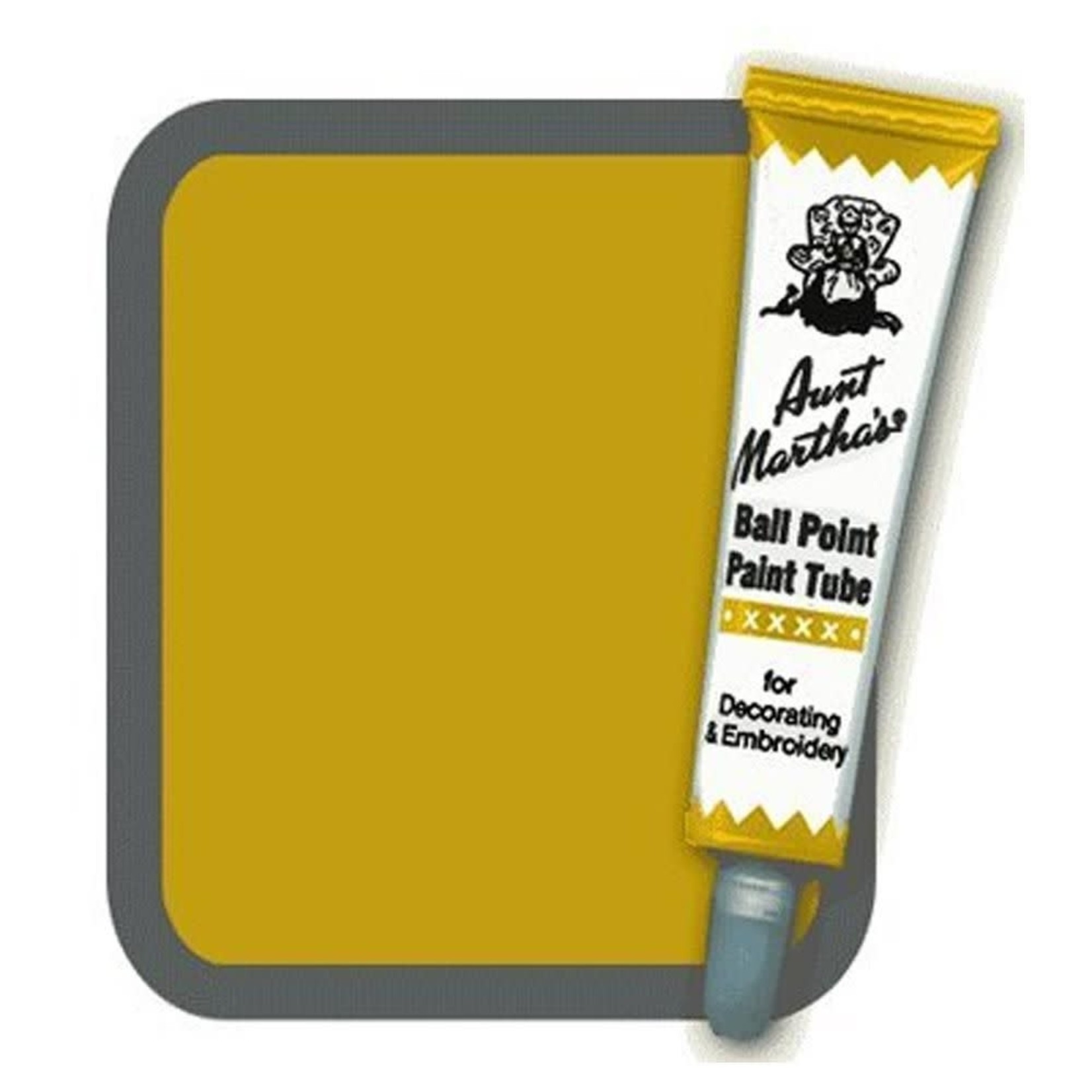 AUNT MARTHA'S BALLPOINT FABRIC PAINT GOLD North Cobalt Flea Market