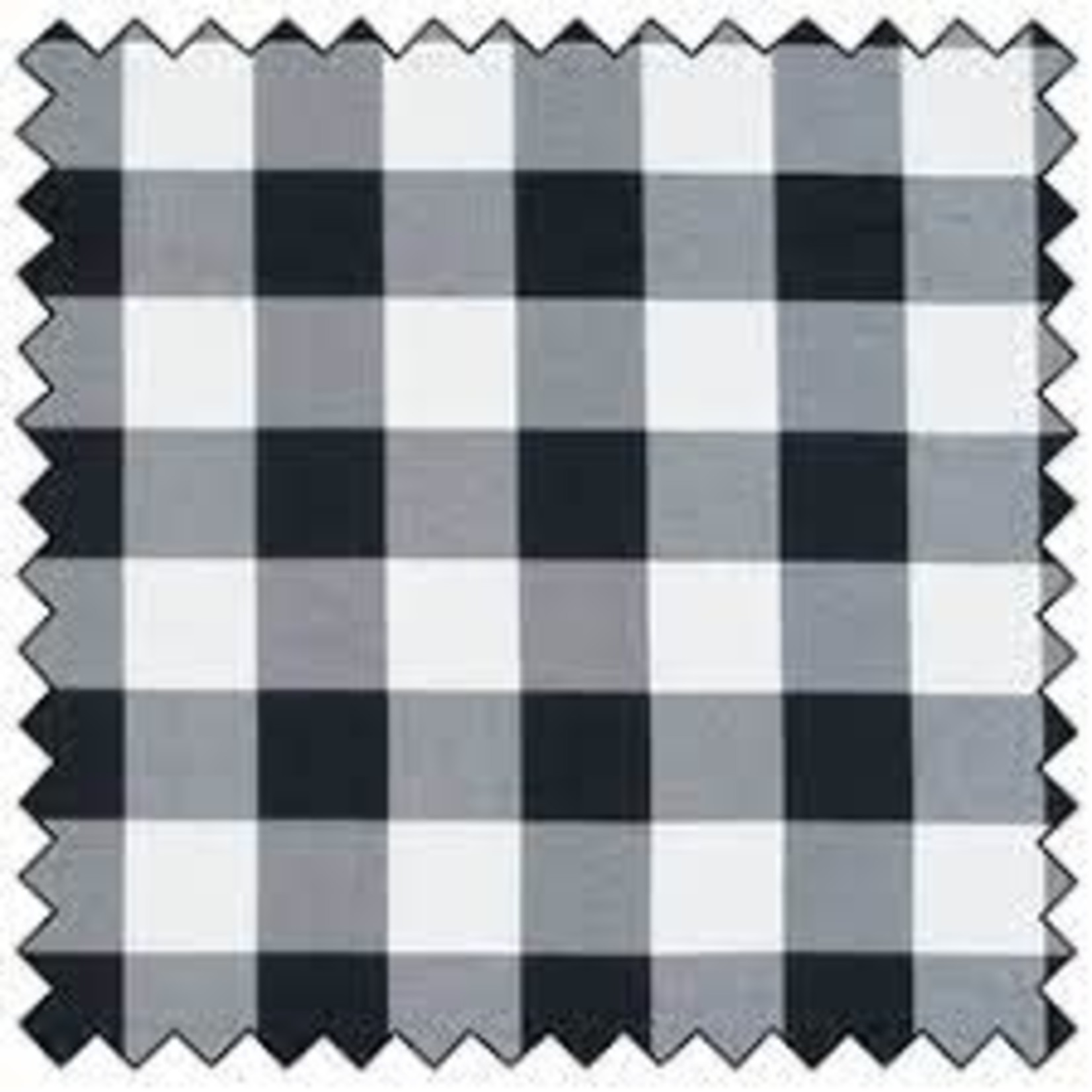 TIMBER! WHITE BLACK FLANNEL- 60IN WIDE - 100% COTTON - PER METER