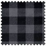 TIMBER! GREY BLACK FLANNEL-  60IN WIDE - 100% COTTON - PER METER
