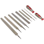 10 PC FILE SET DOUBLE INJECTED HANDLE