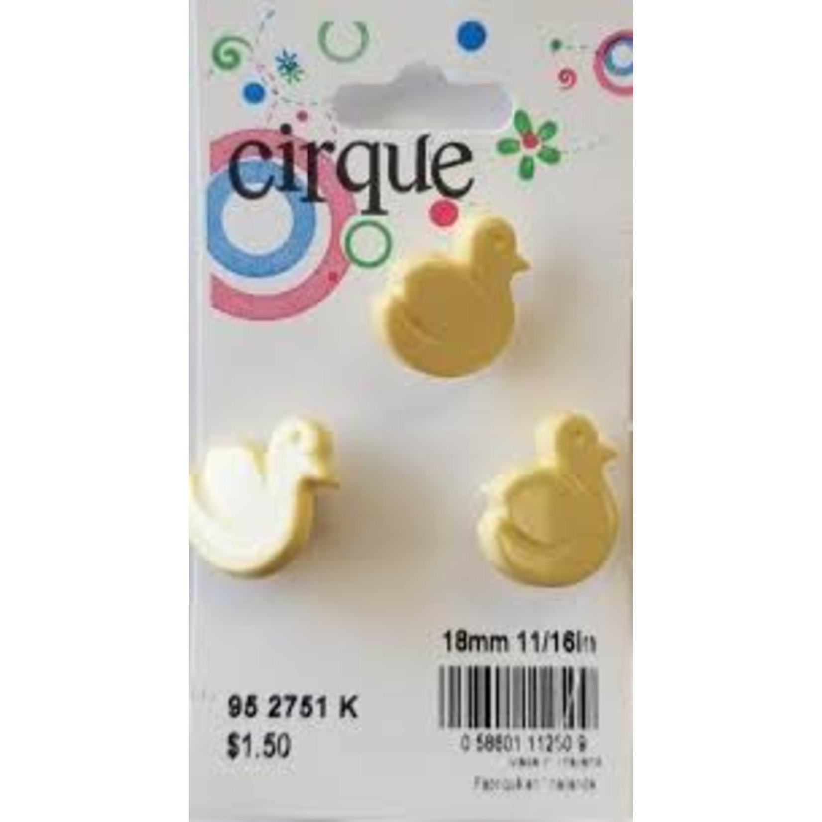 14MM YELLOW DUCKS - SHANK - 3PK