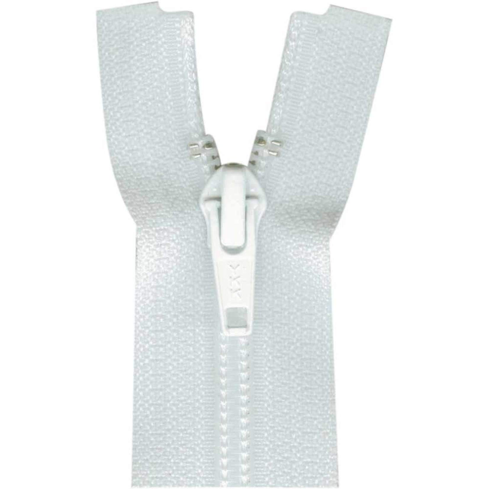 23CM SEPARATING ZIPPER - WHITE