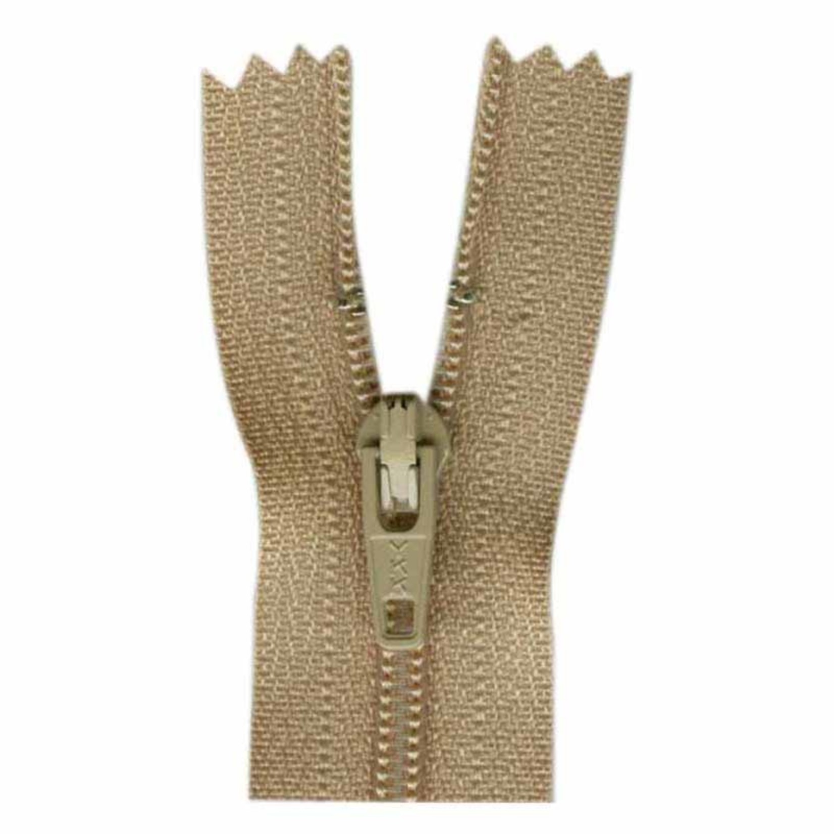 20CM CLOSED END ZIPPER - NATURAL