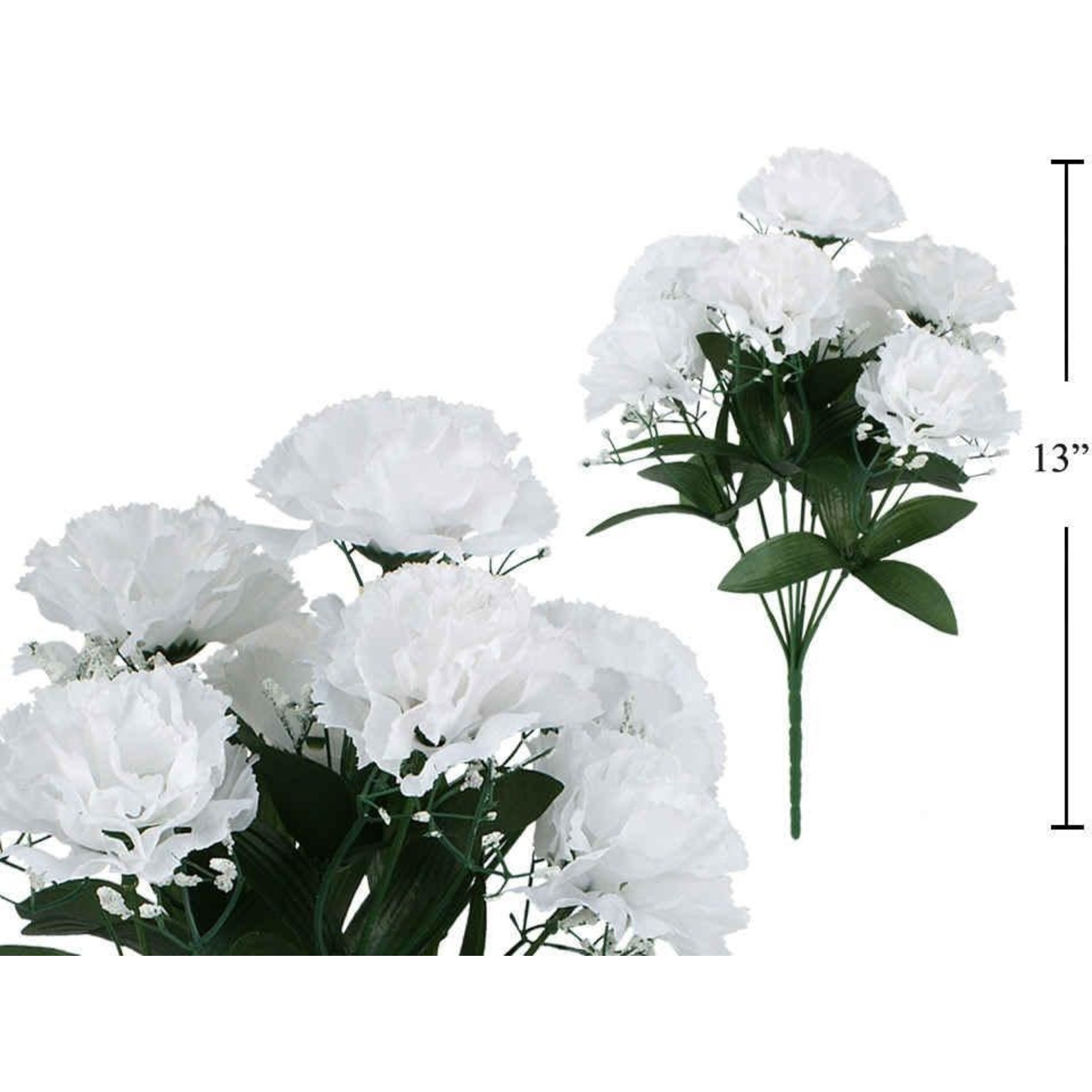 CARNATIONS WITH BABY BREATH WHITE North Cobalt Flea Market