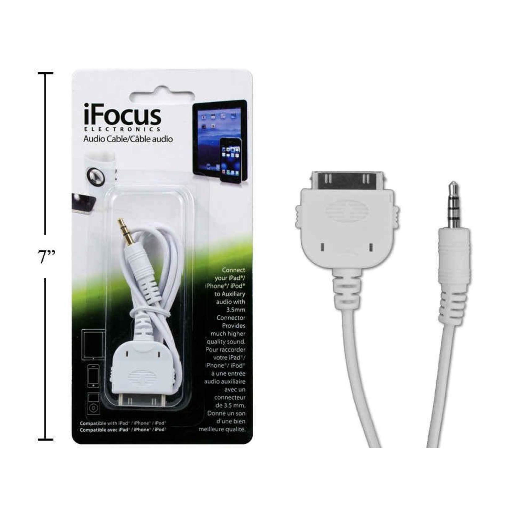 3.3FT AUDIO CABLE FOR IPAD/IPHONE/IPOD, B.c