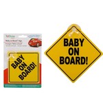 TOOTSIE, BABY ON BOARD SIGN W/ SUCTION CUP