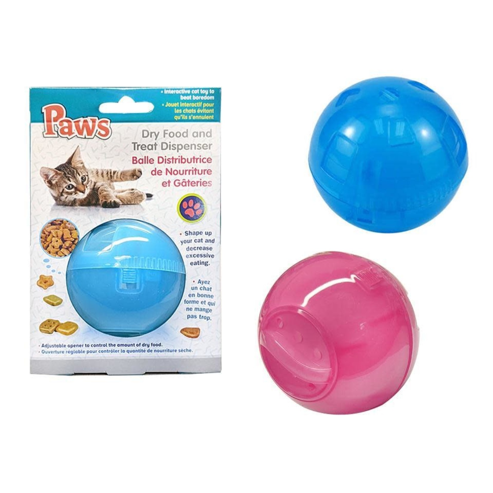 PAWS* DRY FOOD AND TREAT DISPENSER