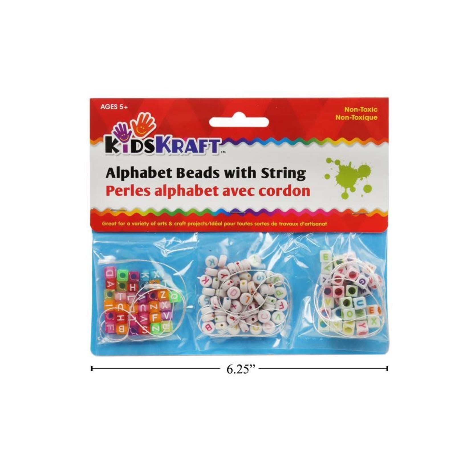 ALPHABET BEADS WITH STRING