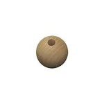 WOODEN ROUND BEADS - 3/4IN - 3/16IN HOLE