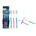 BODICO* TOOTHBRUSH WITH SOFT GRIP HANDLE - 3 PCS