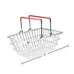 MINI SHOPPING BASKET, CHROME WIRE