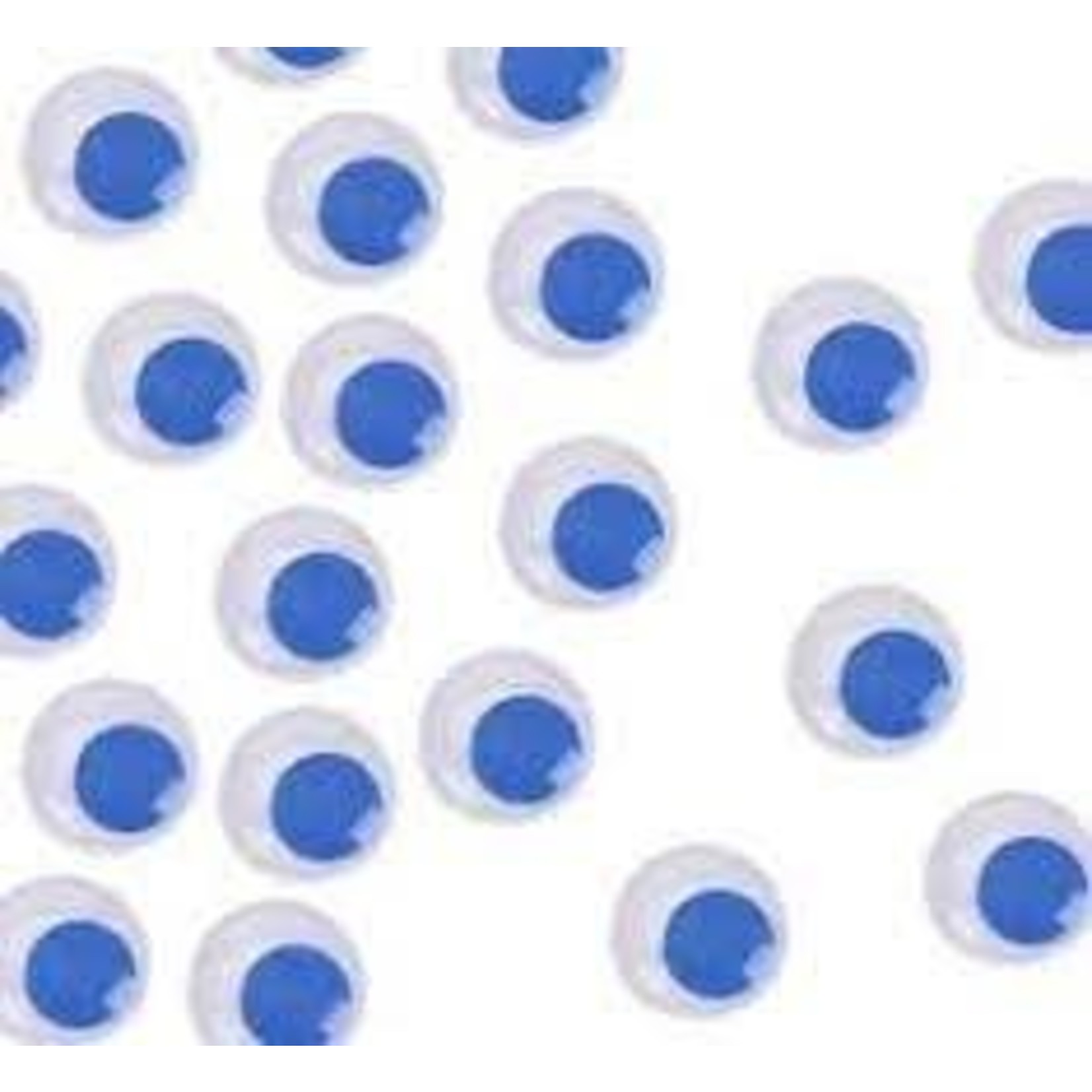 10MM COLOURED WIGGLY EYES -14 PK - BLUE