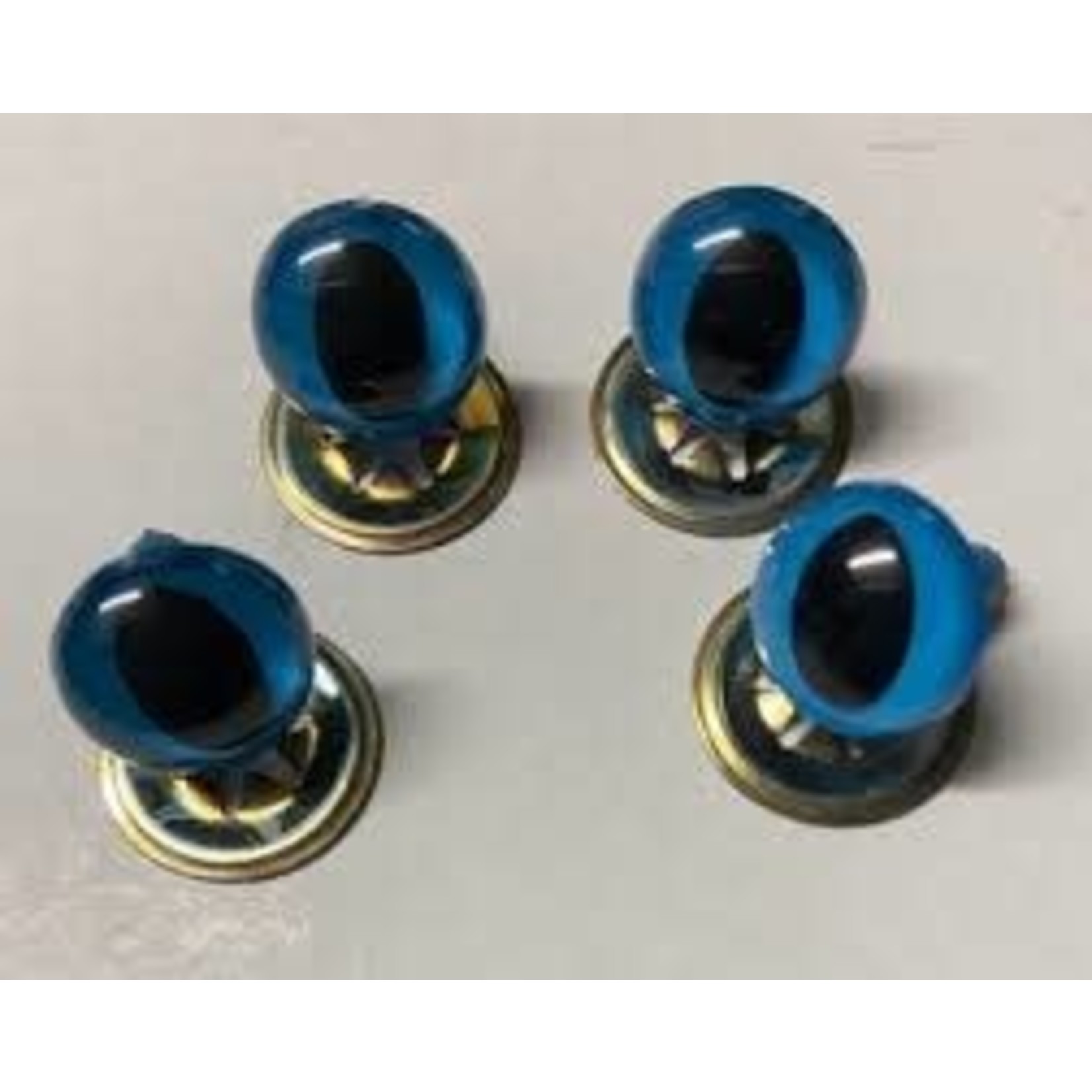 12MM ROUND CRYSTAL CAT EYES - 6PK - BLUE