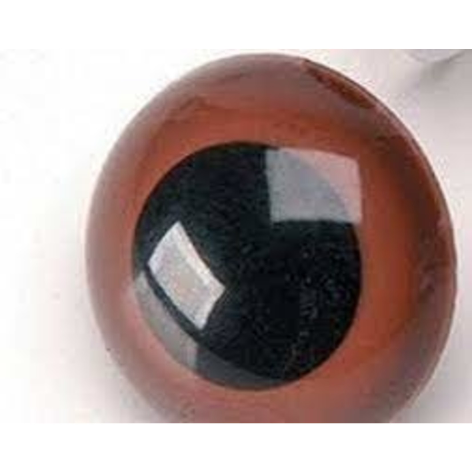 18MM ROUND CRYSTAL EYES - 4 PK - BROWN