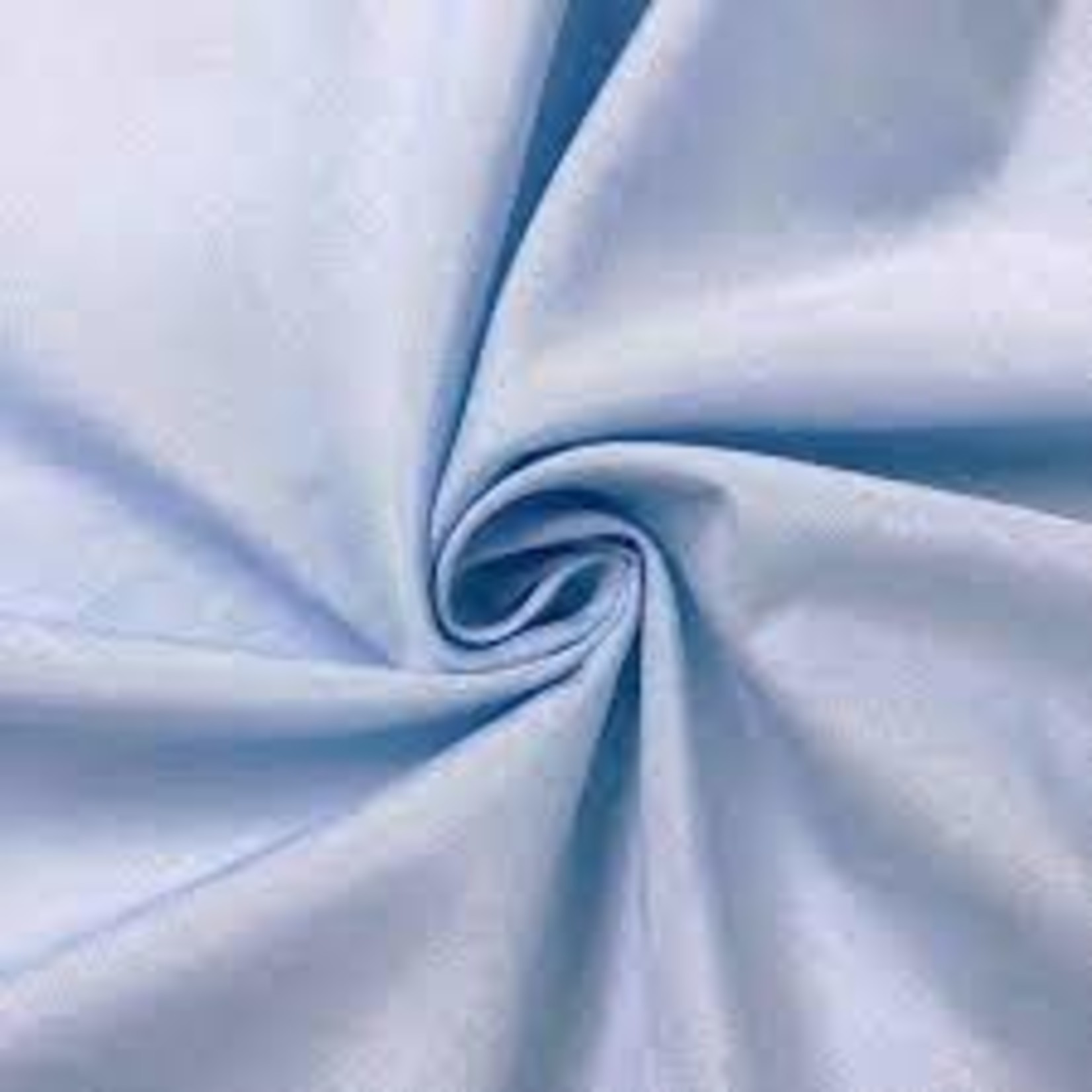 BROADCLOTH 80% POLYESTER / 20% COTTON - PER METER - LIGHT SKY BLUE