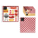 NAPKIN BBQ RED