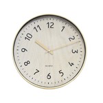 16'' WALL CLOCK WOOD GRAIN LIGHT