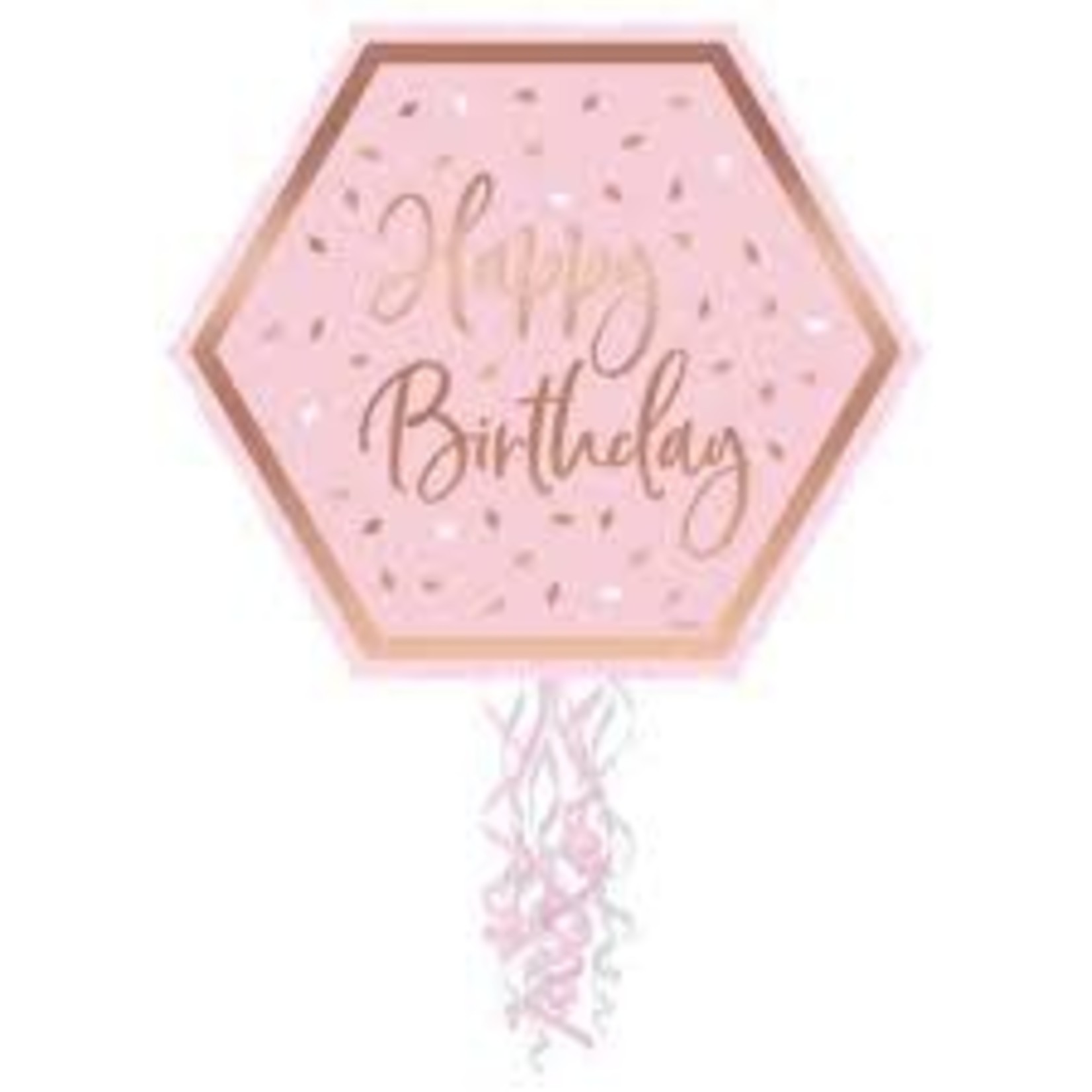 BLUSH BIRTHDAY OUTLINE PINATA