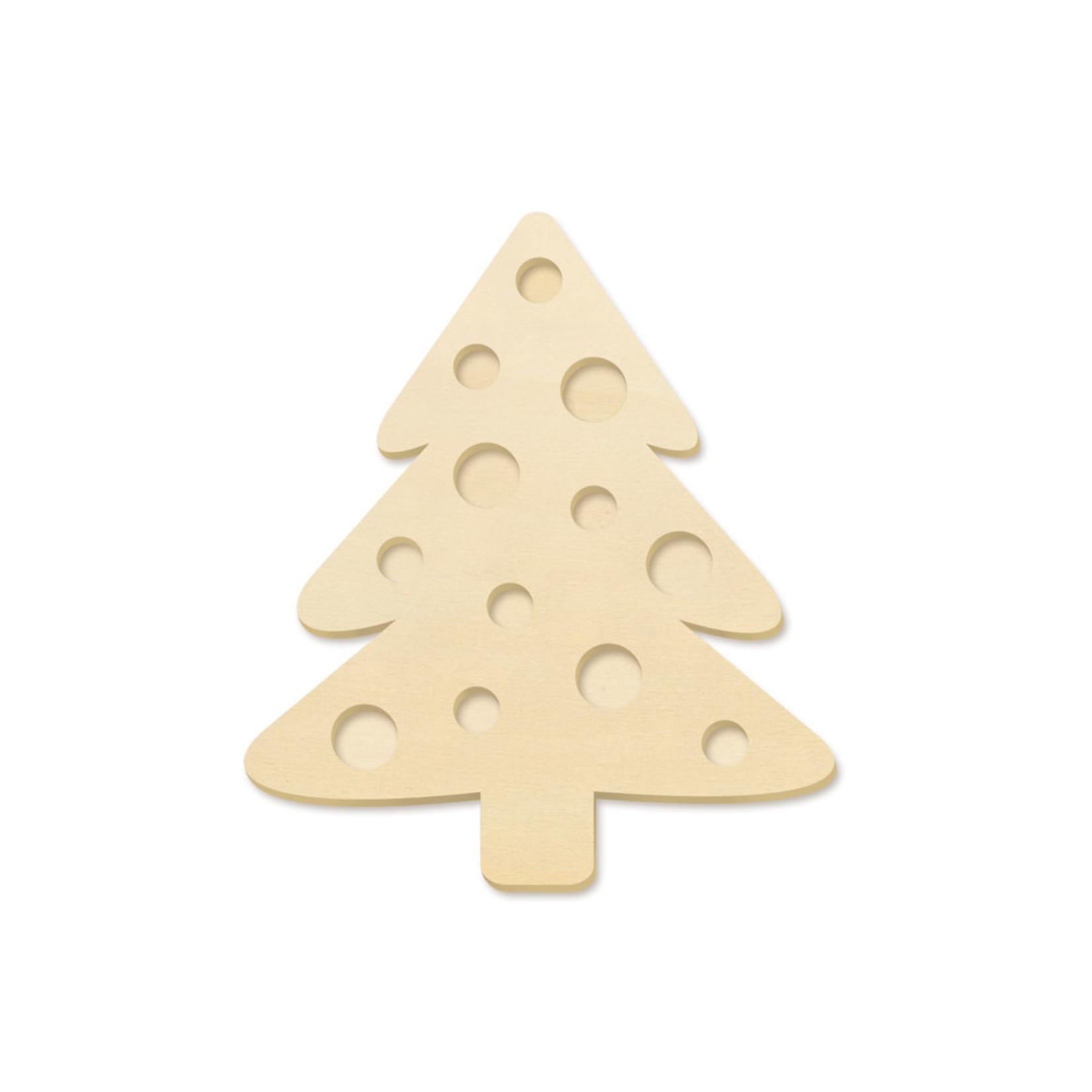 HOLIDAY WOOD: 10IN DIY PLAQUE 3D 7MM(T) C) TREE