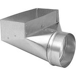GALVANIZED DUCT ANGLE BOOT 4 X 10 X 6