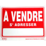 A VENDRE S'ADRESSER SIGN (16" X 12")
